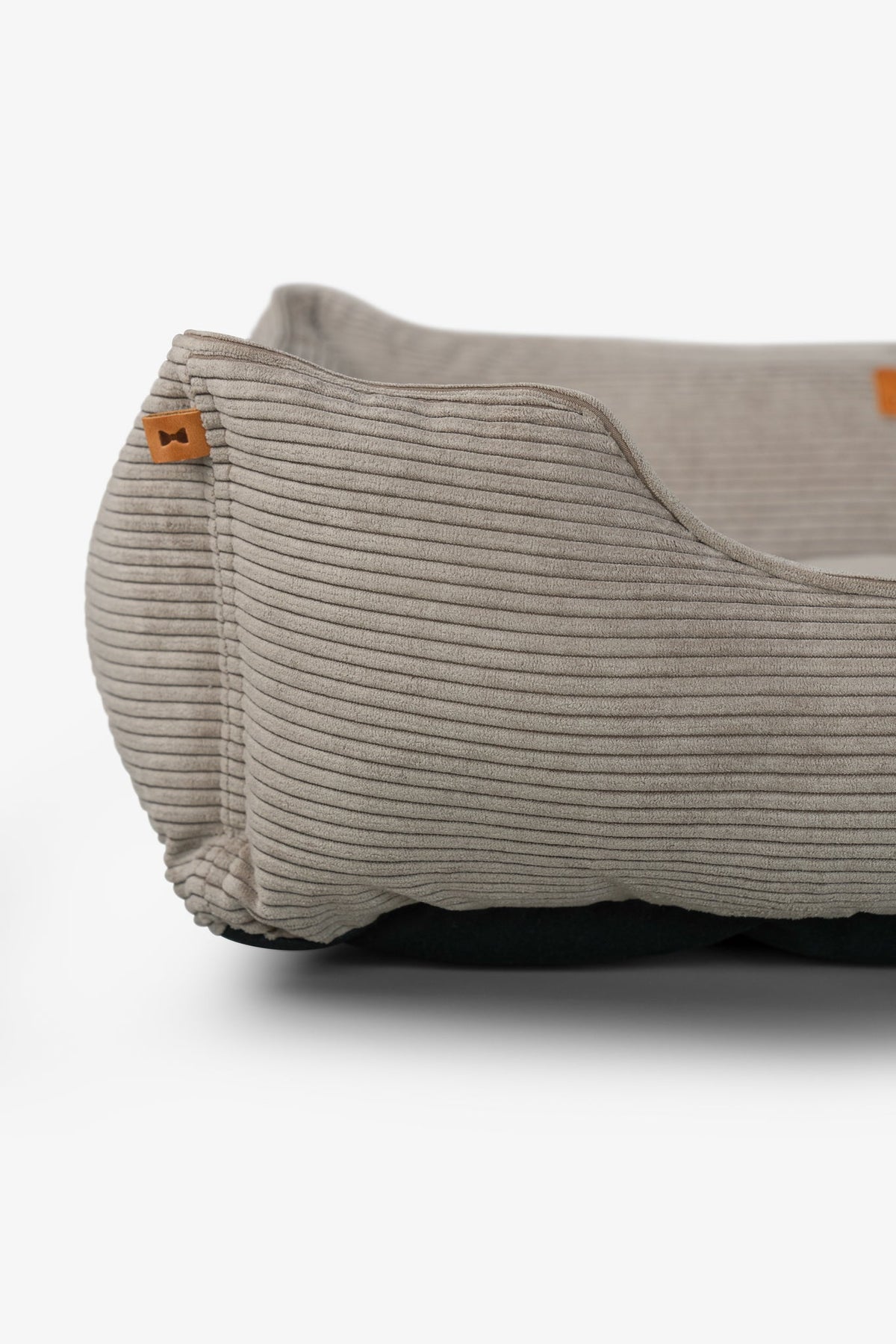 Chester and Lee taupe fancy corduroy sleeper dog bed luxury premium pet bed