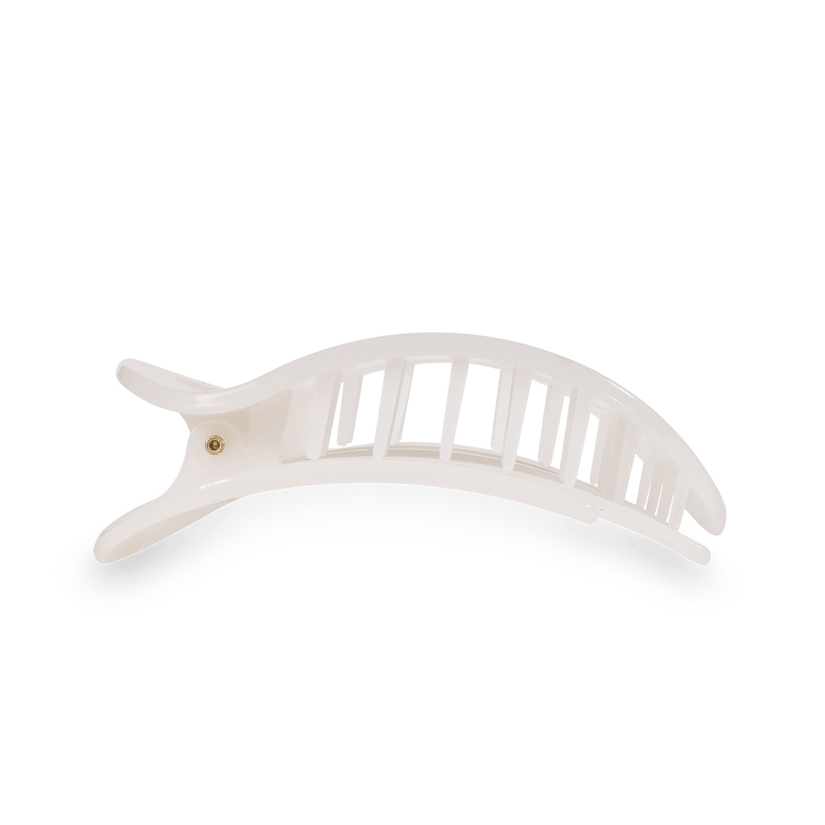 medium flat round hair clip minimalist hair accessory everyday styling