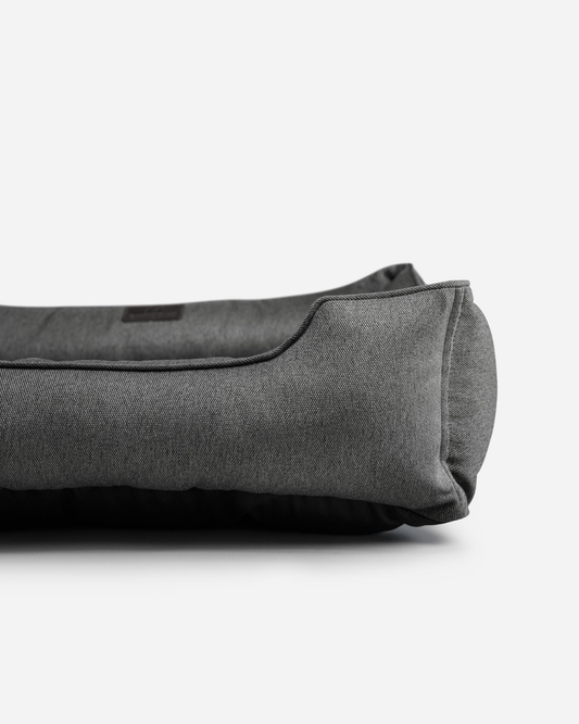 Chester and Lee gray cotton sleeper dog bed comfortable modern pet bed