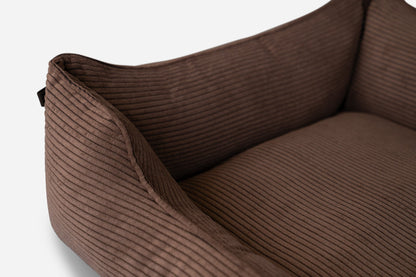 Chester Lee milk chocolate sleeper dog bed luxury premium comfort pet furniture