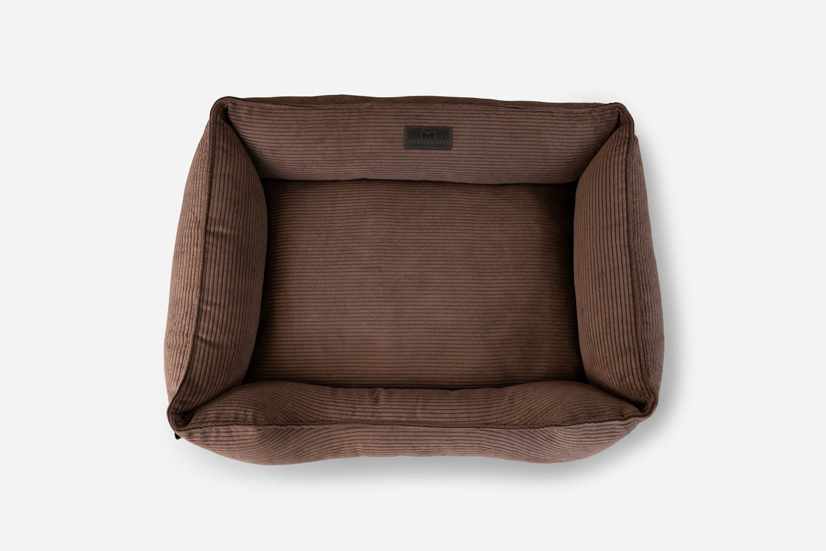 Chester Lee milk chocolate sleeper dog bed luxury premium comfort pet furniture