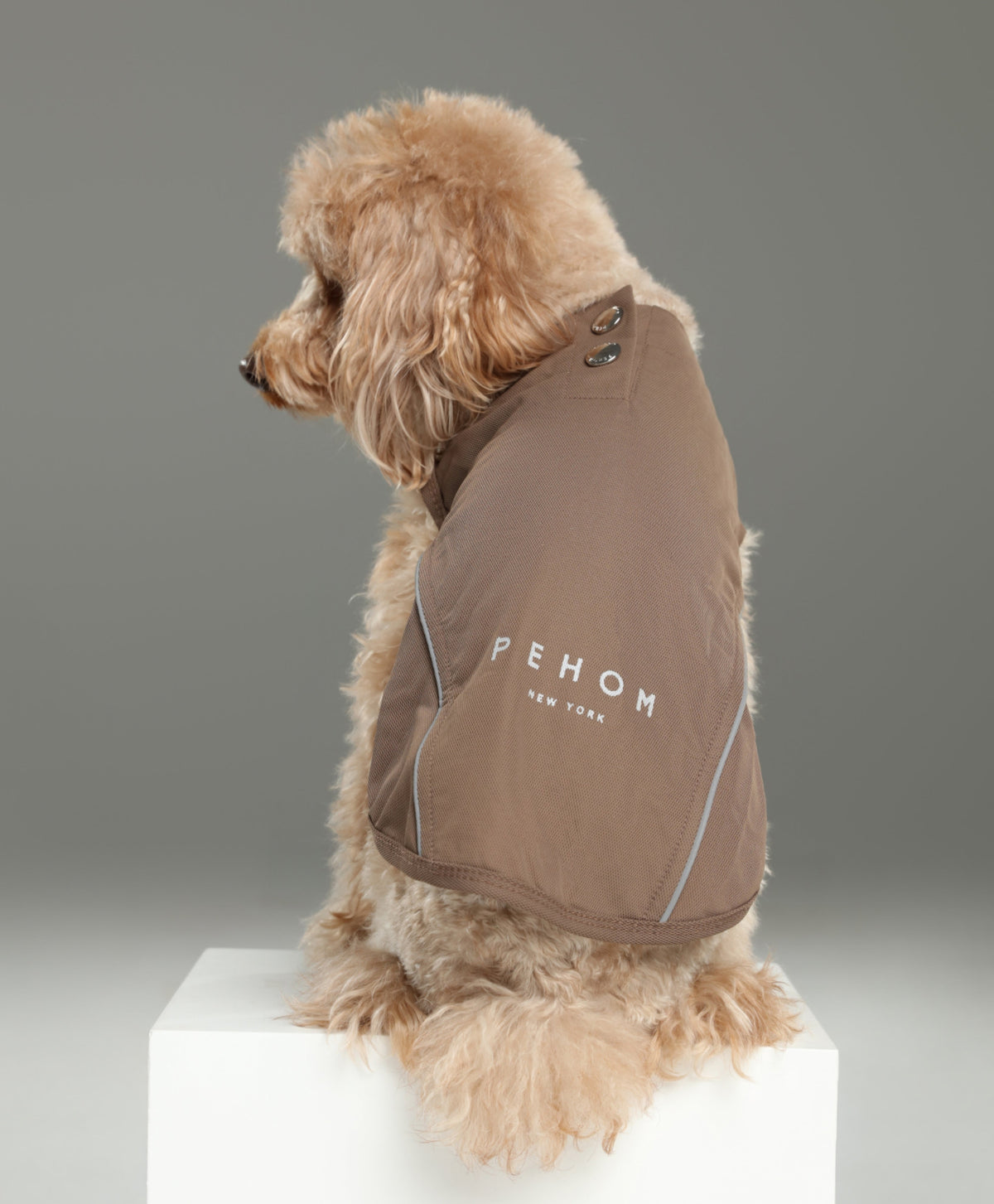 Mocha lightweight reflective dog vest shirt adjustable velcro fit for small medium large dogs