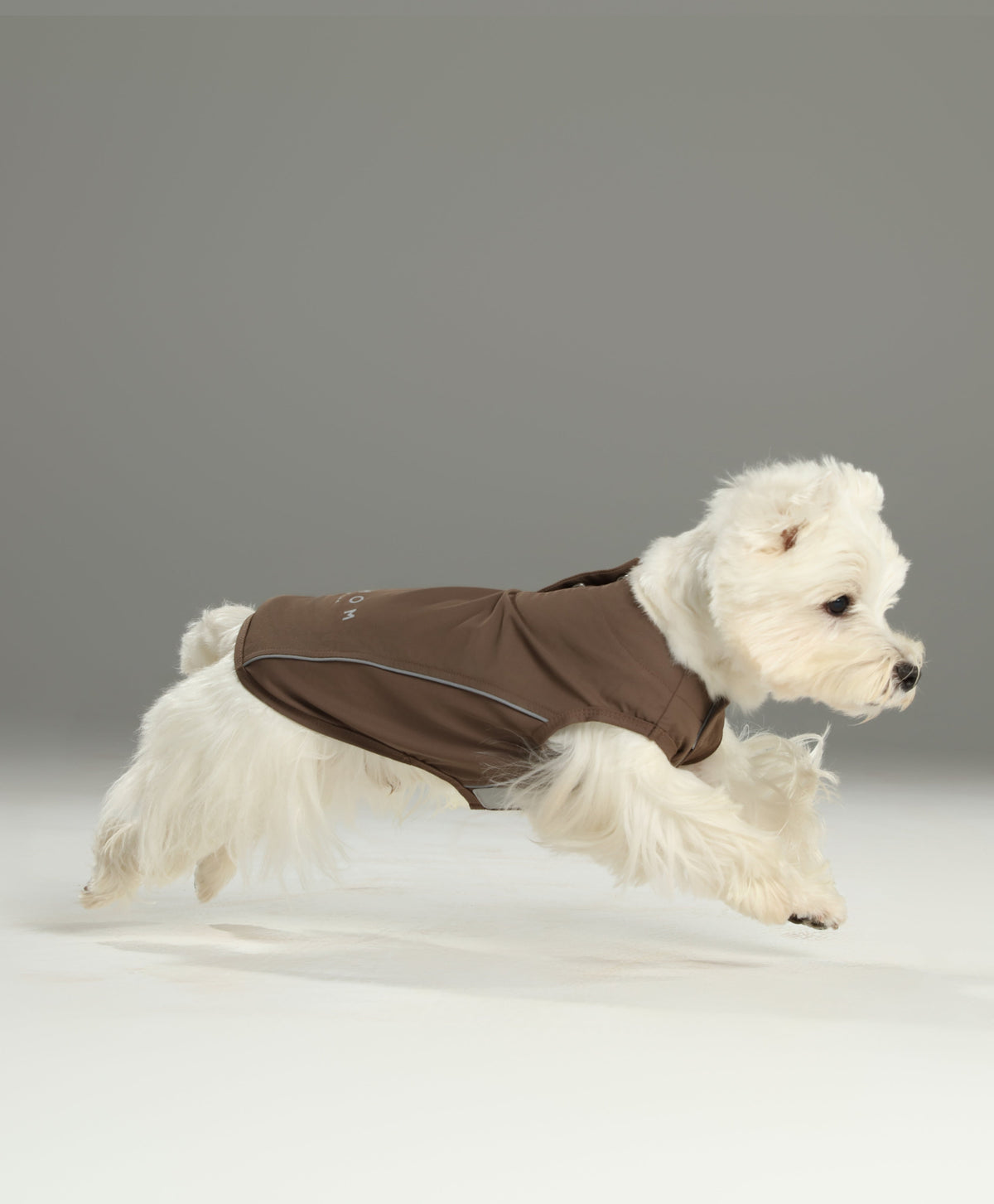 Mocha lightweight reflective dog vest shirt adjustable velcro fit for small medium large dogs