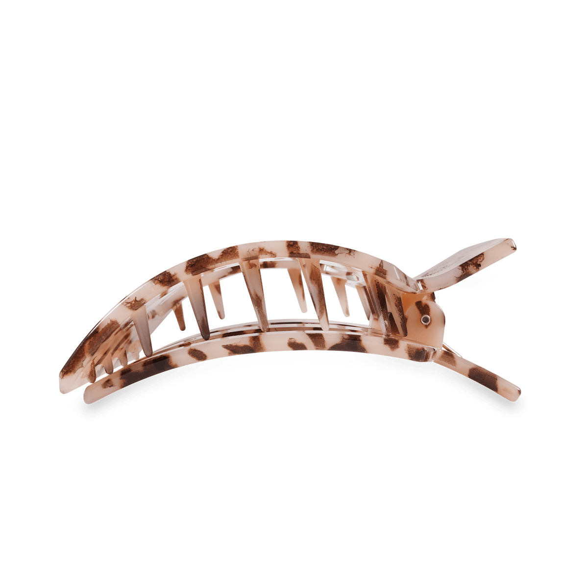 Blonde tortoise large flat square hair clip acetate oversized luxury hair accessory