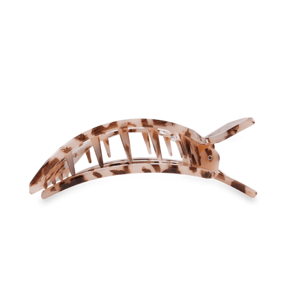 Blonde tortoise large flat square hair clip acetate oversized luxury hair accessory