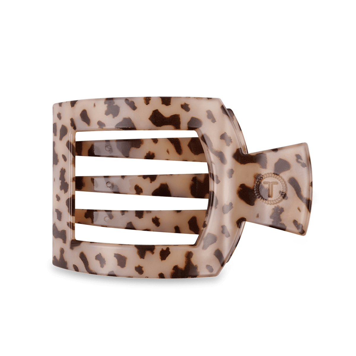 Blonde tortoise large flat square hair clip acetate oversized luxury hair accessory