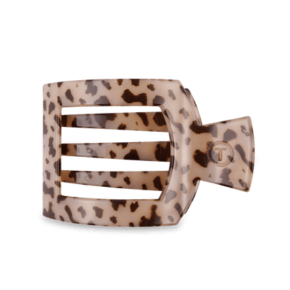 Blonde tortoise large flat square hair clip acetate oversized luxury hair accessory