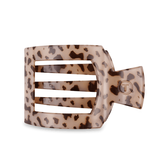Blonde tortoise large flat square hair clip acetate oversized luxury hair accessory
