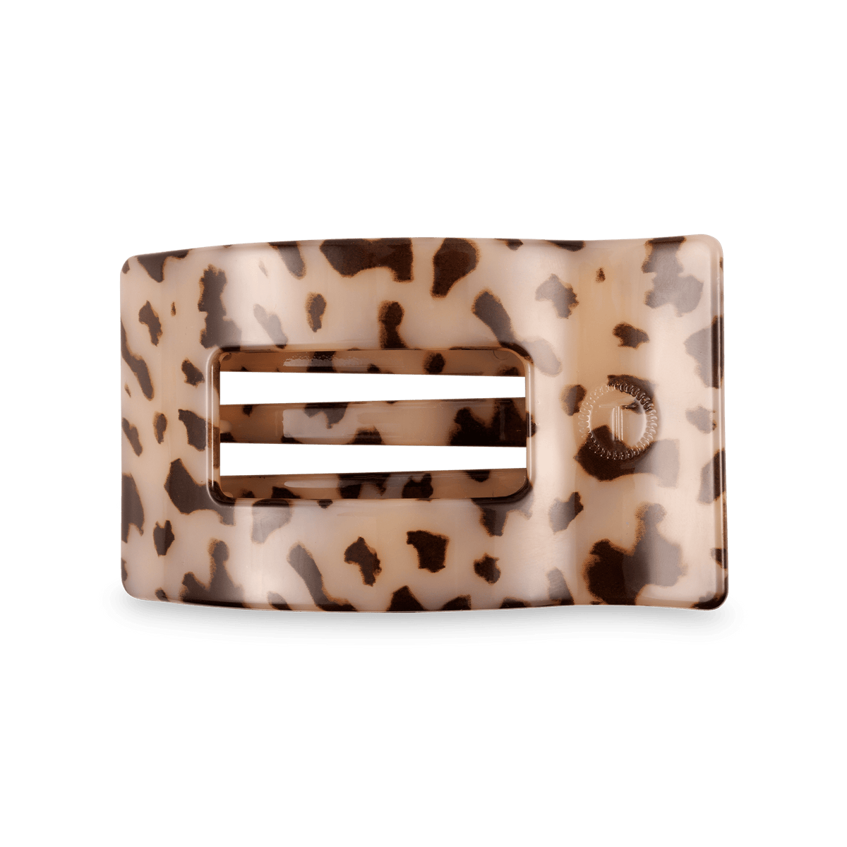 Blonde tortoise medium flat square hair clip acetate minimalist everyday hair accessory
