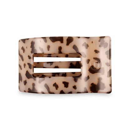 Blonde tortoise medium flat square hair clip acetate minimalist everyday hair accessory