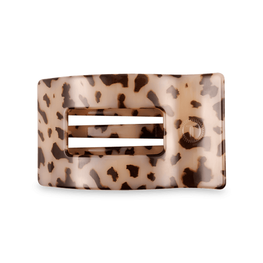 Blonde tortoise medium flat square hair clip acetate minimalist everyday hair accessory