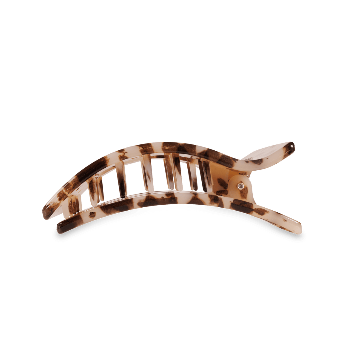Blonde tortoise medium flat square hair clip acetate minimalist everyday hair accessory