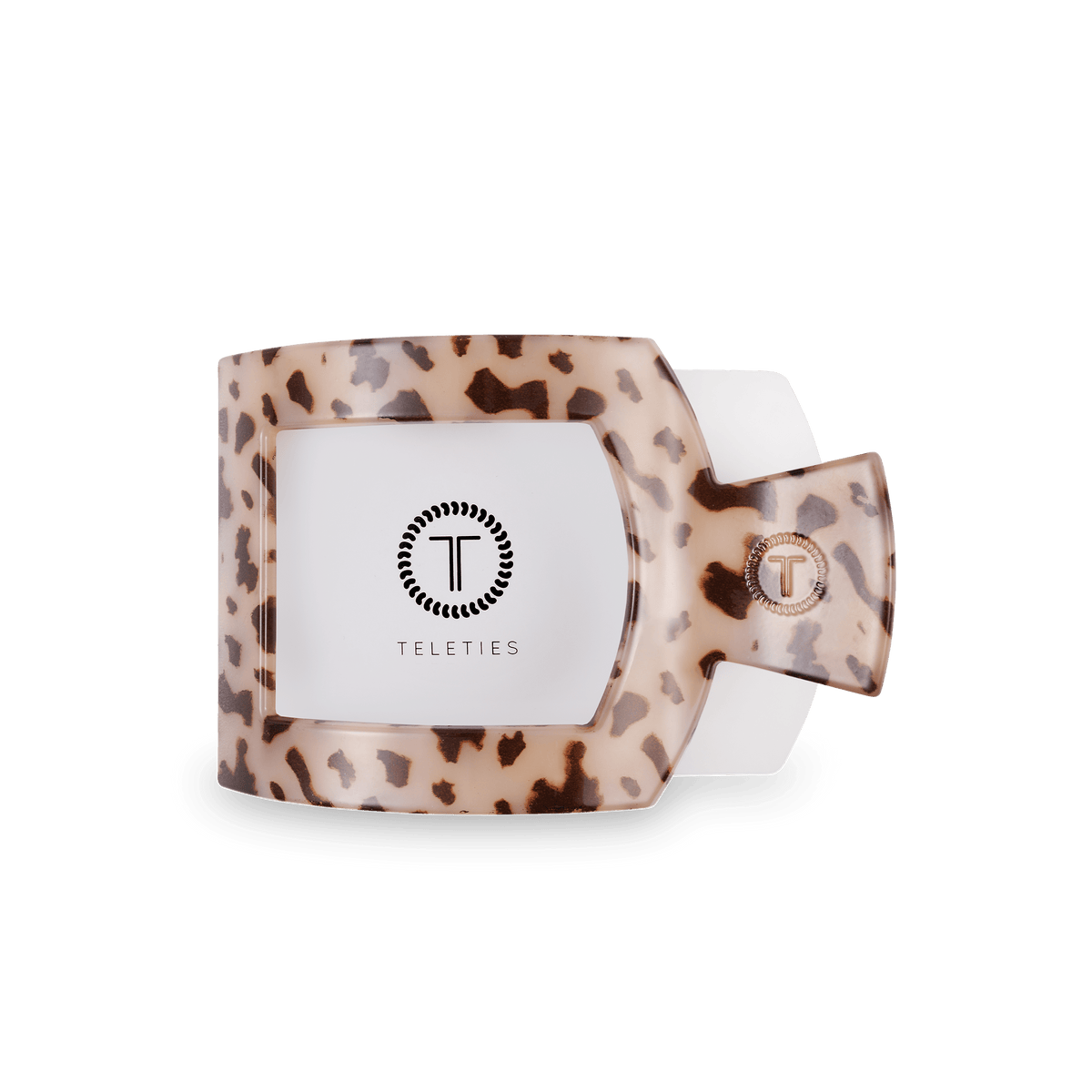 Blonde tortoise medium flat square hair clip acetate minimalist everyday hair accessory
