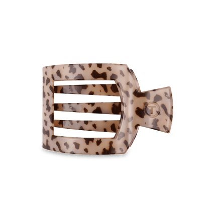 Blonde tortoise medium flat square hair clip acetate minimalist everyday hair accessory