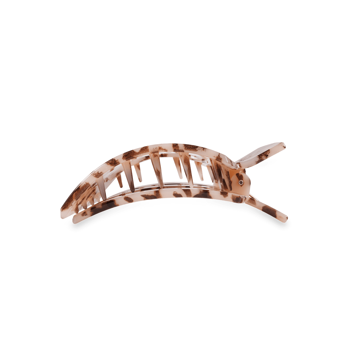 Blonde tortoise medium flat square hair clip acetate minimalist everyday hair accessory