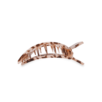 Blonde tortoise medium flat square hair clip acetate minimalist everyday hair accessory