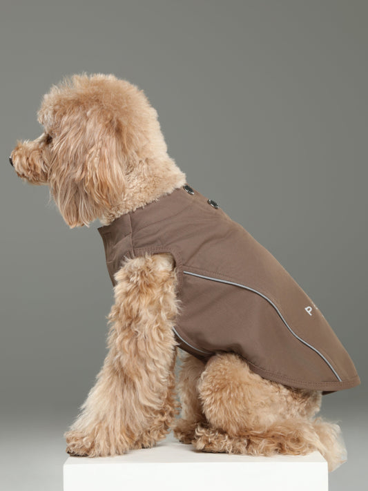Mocha lightweight reflective dog vest shirt adjustable velcro fit for small medium large dogs